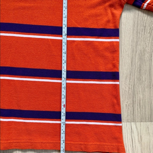 Clemson Tigers NCAA Press Box Striped Polo shirt - Picture 8 of 8